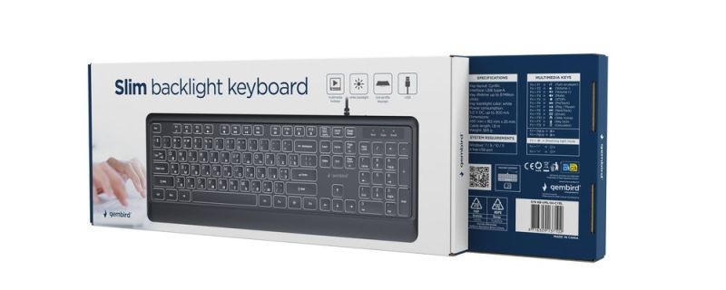 Клавиатура Gembird Black (KB-UML-04-CYRL)