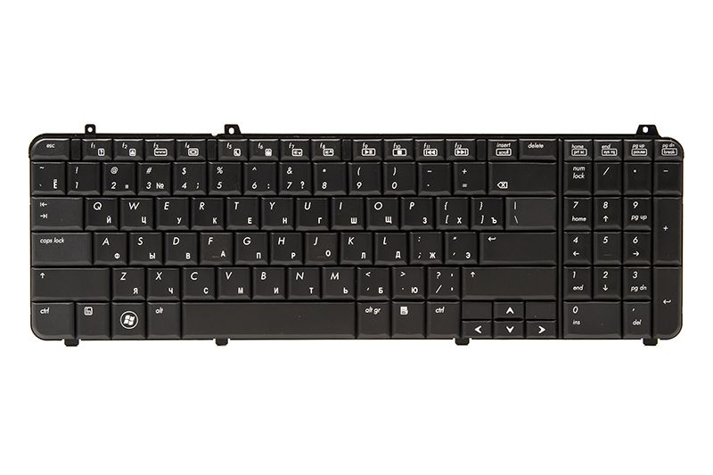 Клавиатура для ноутбука HP Pavilion DV6-1000, DV6T-1000 черный, черный фрейм