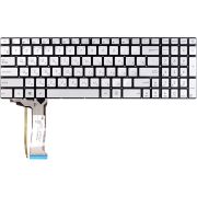 Клавиатура для ноутбука ASUS N551, N551JQ серебристый, без фрейма