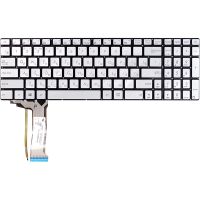 Клавиатура для ноутбука ASUS N551, N551JQ серебристый, без фрейма
