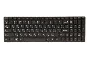 Клавиатура для ноутбука IBM/LENOVO G580, N580 черный, черный фрейм