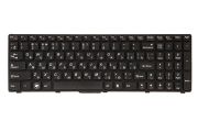Клавиатура для ноутбука IBM/LENOVO B570, B590, V570 черный, черный фрейм