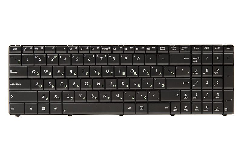 Клавиатура для ноутбука ASUS A52, K52, X54 (N53 version) черный, черный фрейм