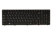Клавiатура для ноутбука IBM/LENOVO G570, G575 чорний, чорний фрейм (KB311774)