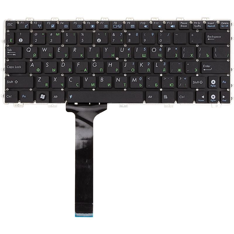 Клавиатура для ноутбука ASUS Eee PC 1015 черная, без фрейма