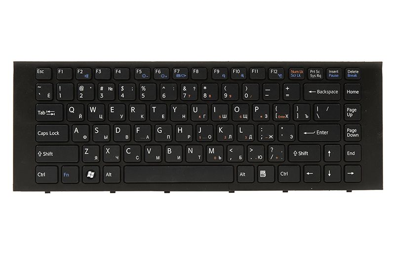 Клавiатура для ноутбука SONY EG чорний, чорний фрейм (KB311927)