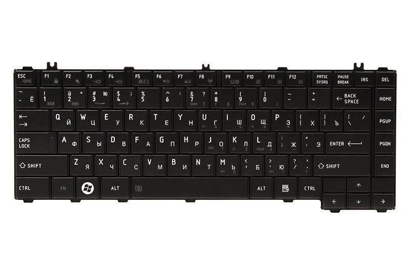 Клавiатура для ноутбука TOSHIBA Satellite L600 чорний, чорний фрейм (KB311958)