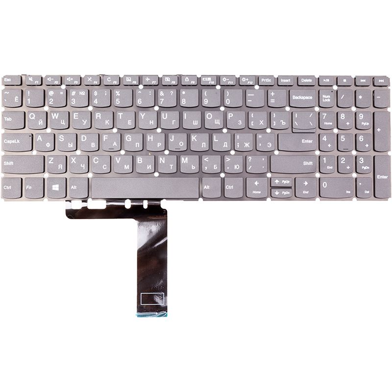 Клавиатура для ноутбука Lenovo IdeaPad 330-15ICH, черная, без фрейма