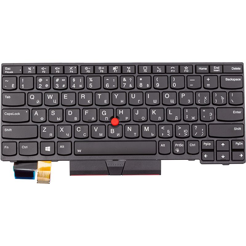 Клавиатура для ноутбука Lenovo Thinkpad X13 черная, подсветка, trackpoint