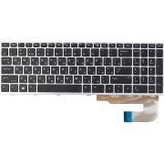 Клавиатура для ноутбука HP EliteBook 850 G5 черная, серый фрейм