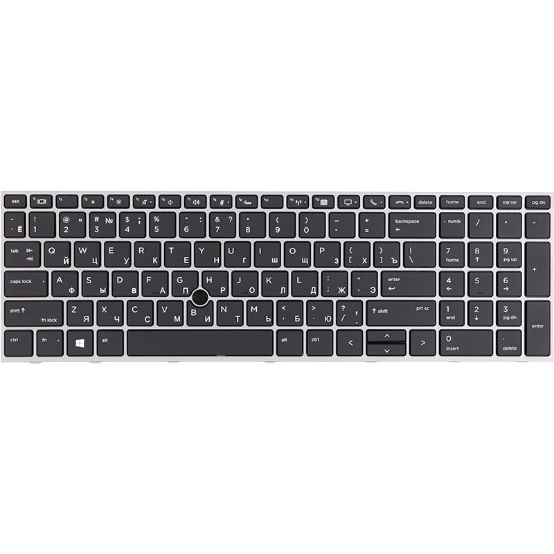 Клавіатура для ноутбука HP Zbook 15 G5 чорна, без фрейму, підсвітка (KB315000)