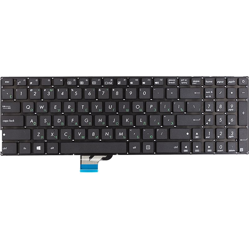 Клавіатура для ноутбука ASUS Zenbook UX510 чорна, без фрейму (KB315307)