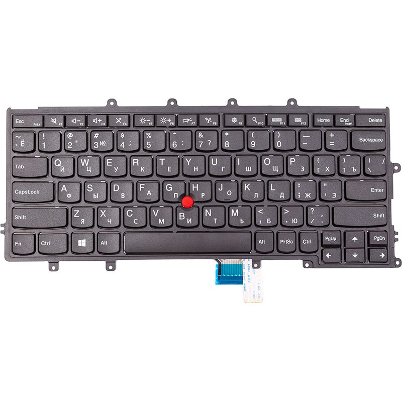 Клавиатура для ноутбука Lenovo ThinkPad A275, черная, черньій фрейм