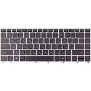 Клавиатура для ноутбука HP ProBook 5330m, черная, серый фрейм
