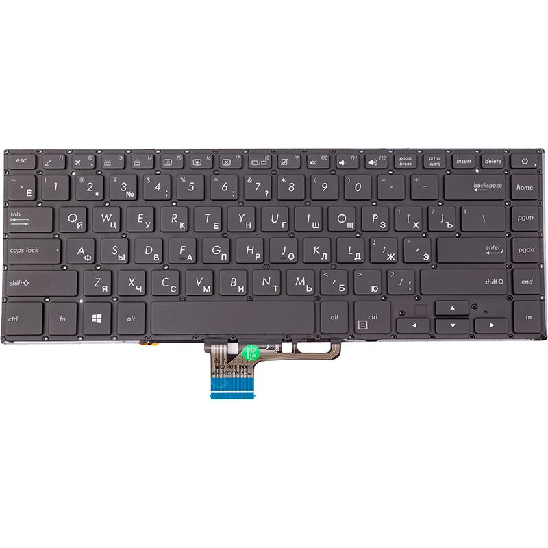 Клавиатура для ноутбука ASUS Zenbook Pro UX550VE черная, без фрейму
