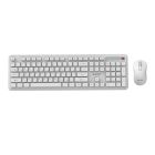 Комплект (клавиатура, мышь) беспроводной Gembird White (KBS-WPS-01-W-CYRL)