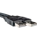 Кабель PowerPlant USB2.0(AM)-USB2.0(AM), 3м, One ferrite, Black (KD00AS1215)