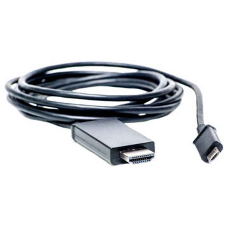 Кабель PowerPlant microUSB-HDMI, 1.8м, Black (KD00AS1239)