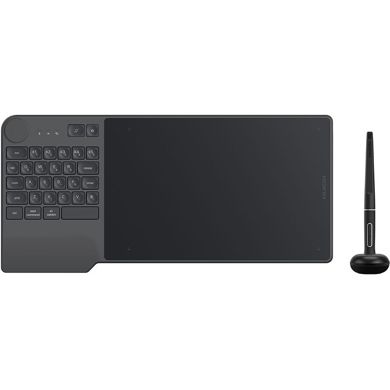 Графический планшет Huion Inspiroy Keydial KD200 + перчатка