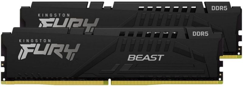 Модуль пам`яті DDR5 2x16GB/6000 Kingston Fury Beast Black (KF560C36BBE2K2-32)