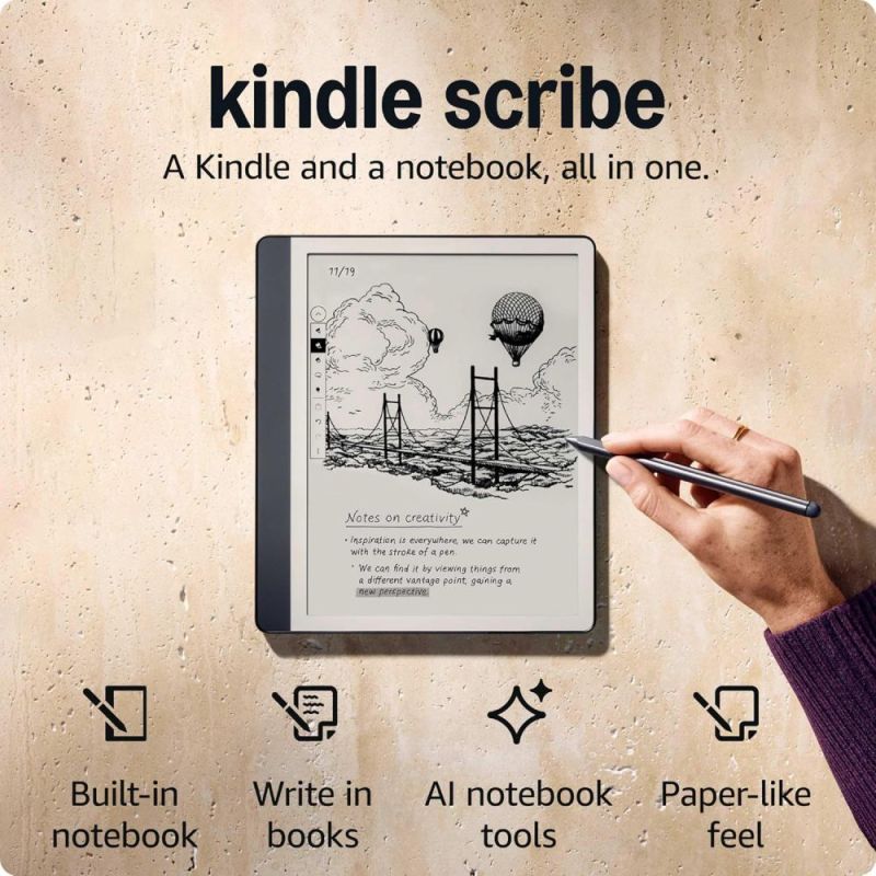 Электронная книга Amazon (Kindle Scribe (1st Gen) (2024) 16GB Tungsten_JP)
