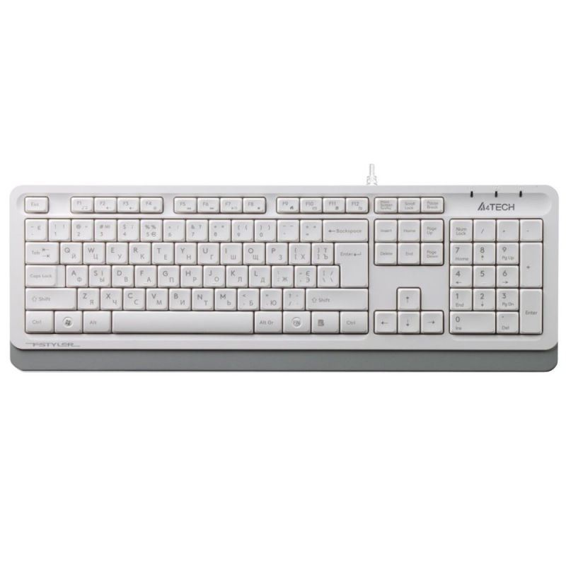 Клавіатура A4Tech FK10 Ukr White (FK10 (White))