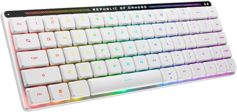 Клавиатура беспроводная Asus ROG Falchion RGB WL BT White (90MP03EC-BKMA10)