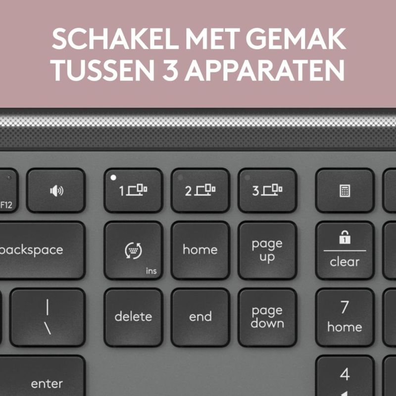 Клавиатура беспроводная Logitech Signature Slim K950 US Graphite USB (920-012465)