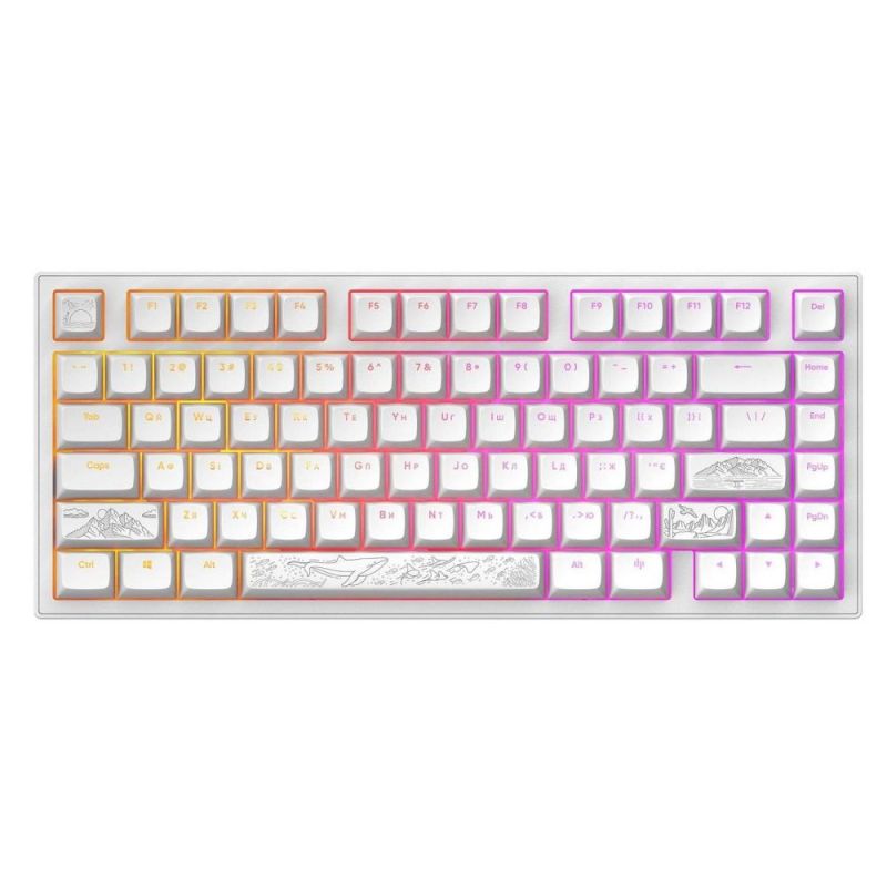 Клавиатура Dark Project ALU81 Terra Nostra White (DPKB_NOSTRA_81_ANSI_WHITE_UA)