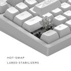 Клавиатура Dark Project ALU81 Terra Nostra White (DPKB_NOSTRA_81_ANSI_WHITE_UA)