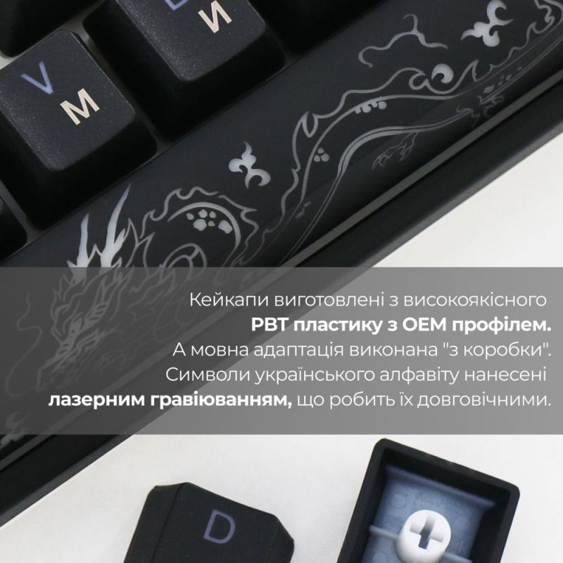 Клавіатура Ducky One 3 SF Cherry MX Red RGB UA USB Black (DKON2167ST-RUAPXCLAWSC1)