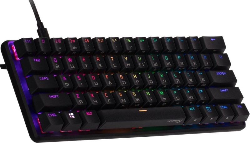 Клавиатура HyperX Alloy Origins 60 Red RGB Black (4P5N4AA)