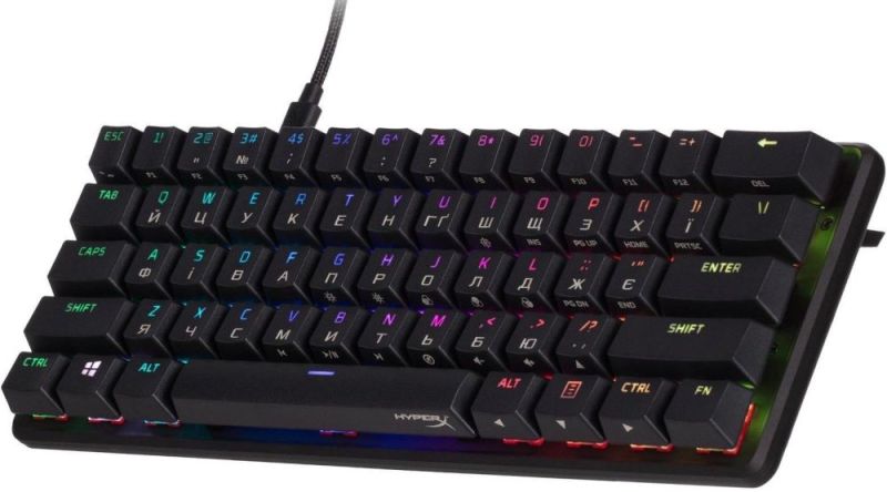 Клавиатура HyperX Alloy Origins 60 Red RGB Black (4P5N4AA)