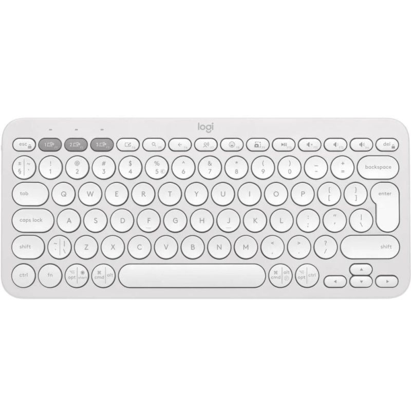 Клавiатура бездротова Logitech Pebble Keys 2 K380s White (920-011852)