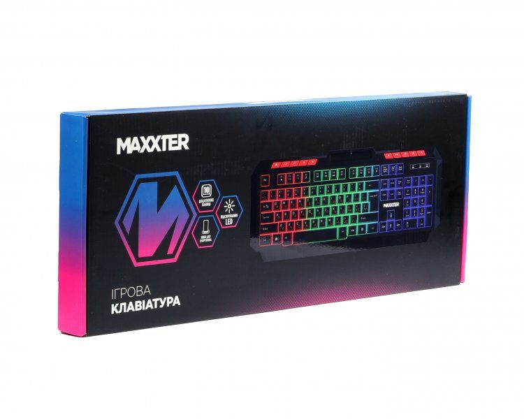 Клавиатура Maxxter Black (KBG-UML-02B-UA)
