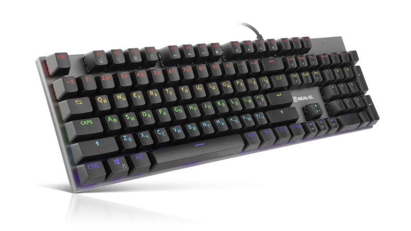 Клавіатура REAL-EL M 13 Grey USB (EL123100045)
