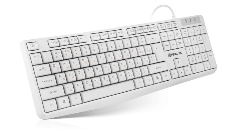 Клавиатура REAL-EL RK-513 White (EL123100047)