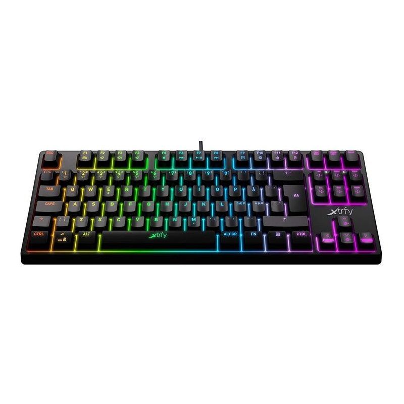 Клавиатура Xtrfy K4 TKL RGB Kailh Red UA Black USB (XG-K4-RGB-TKL-R-UKR)