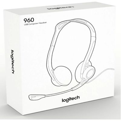 Наушники Logitech PC 960 Stereo Headset USB (981-000100)