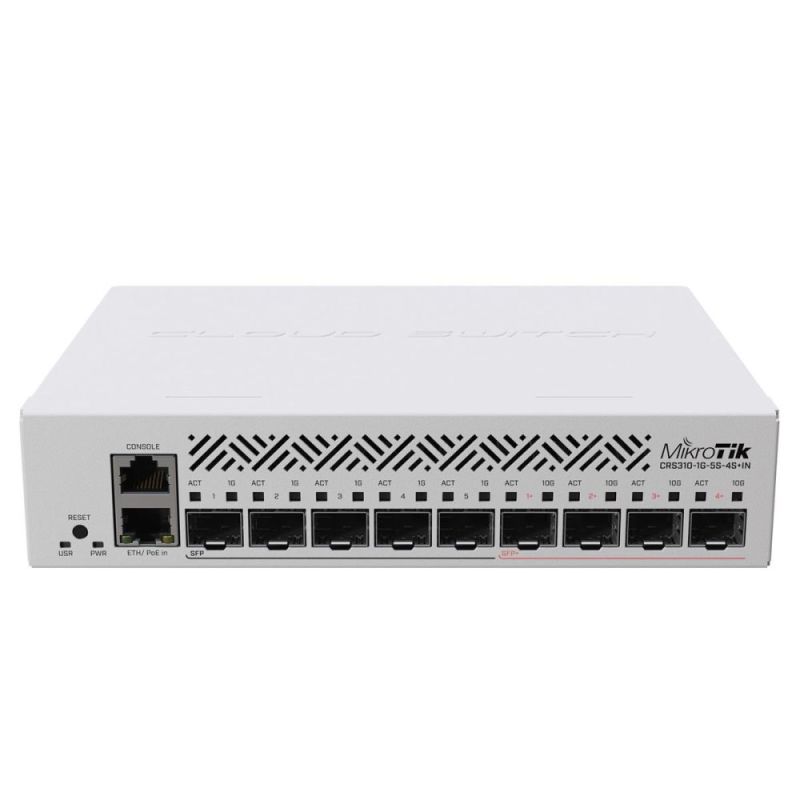 Коммутатор MikroTik (CRS310-1G-5S-4S+IN)
