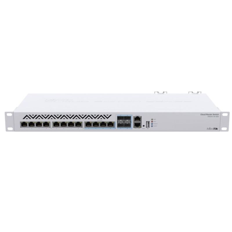 Коммутатор MikroTik (8x10G, 4x10G/SFP+, USB, 1хFE) (CRS312-4C+8XG-RM)