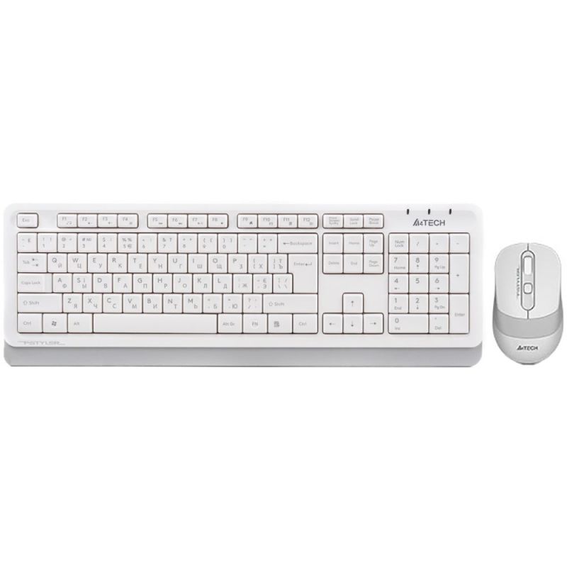 Комплект (клавиатура, мышь) беспроводной A4Tech Fstyler FG1010 White (FG1010 (White))