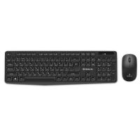 Комплект (клавіатура, миша) бездротовий REAL-EL Kit 551W Black (EL123100048)