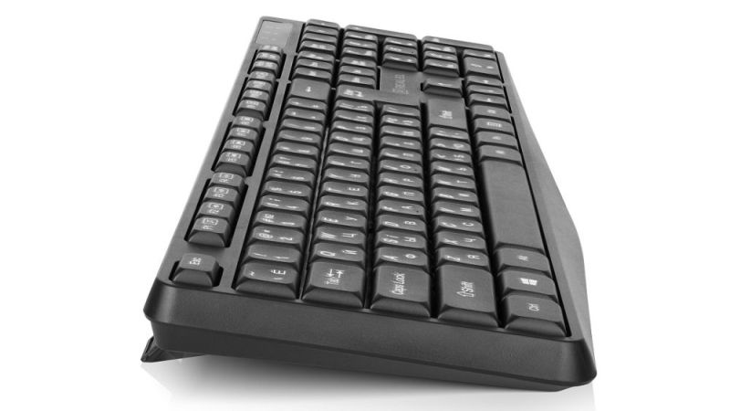 Комплект (клавіатура, миша) бездротовий REAL-EL Kit 551W Black (EL123100048)