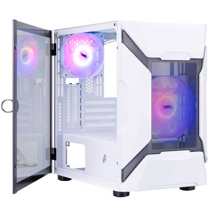 Корпус 1stPlayer White без БП (D3-A-WH-1F7-14-W-1F7-W)