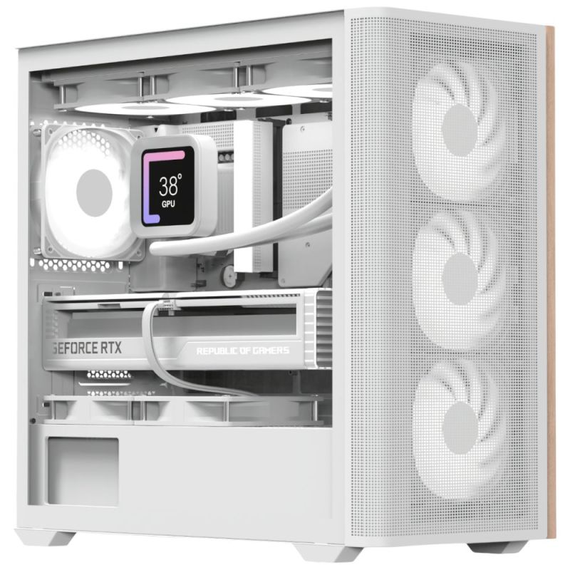Корпус AeroCool D301A-G-WT-v2 White без БП (ACCS-DS03043.21)