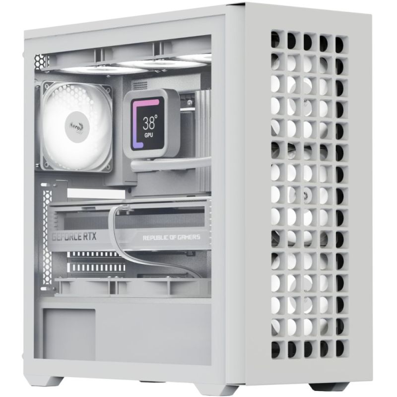 Корпус AeroCool D502A-G-WT-v1 White без БП (ACCM-DS02043.21)