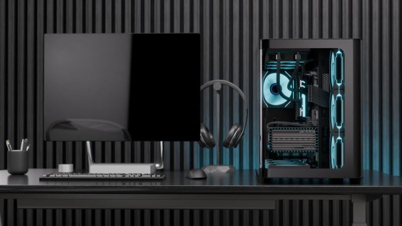 Корпус AeroCool P500C-G-BK-v1 Black без БЖ (ACCM-PN01043.11)