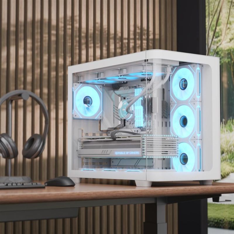 Корпус AeroCool P500C-G-WT-v1 White без БЖ (ACCM-PN01043.21)