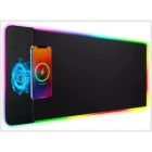 Коврик для мыши с беспроводным зарядным устройством Choetech RGB Illuminated 15W Wireless Charging Mouse Pad (T543-F)